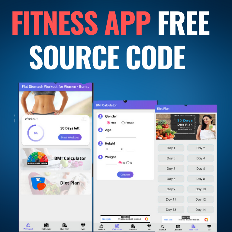 Workout Fitness Android application full Source code with Google Admob