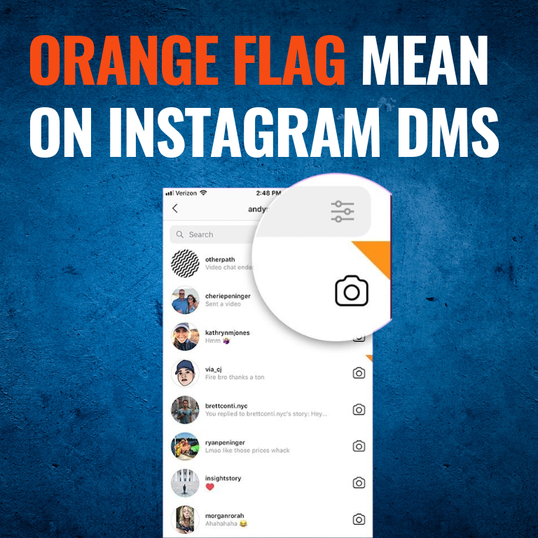 What Does the Orange Flag Mean on Instagram DMs?