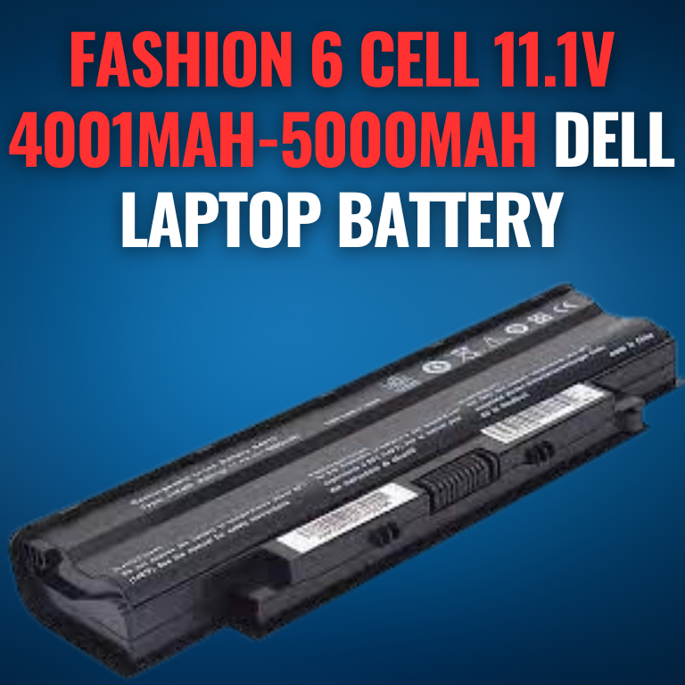 Fashion 6 Cell 11.1v 4001mAh-5000mAh Dell Laptop Battery